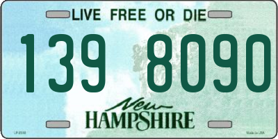 NH license plate 1398090