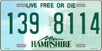 NH license plate 1398114