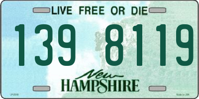 NH license plate 1398119