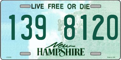 NH license plate 1398120
