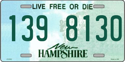 NH license plate 1398130