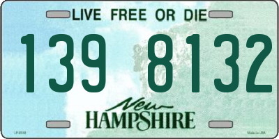 NH license plate 1398132