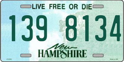 NH license plate 1398134