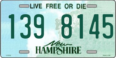NH license plate 1398145