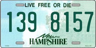 NH license plate 1398157