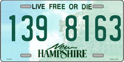 NH license plate 1398163