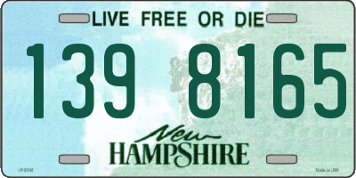 NH license plate 1398165