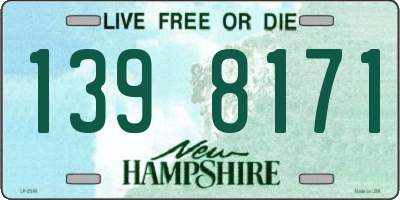 NH license plate 1398171