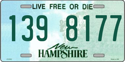 NH license plate 1398177