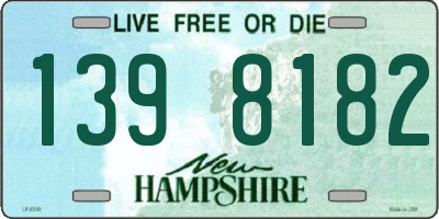 NH license plate 1398182