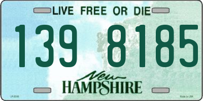 NH license plate 1398185