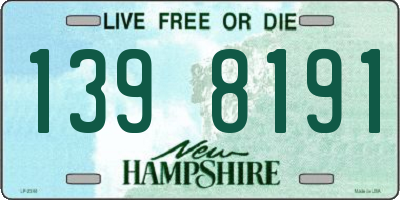 NH license plate 1398191