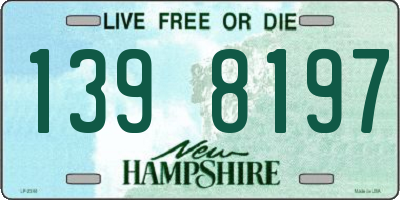 NH license plate 1398197