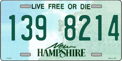 NH license plate 1398214