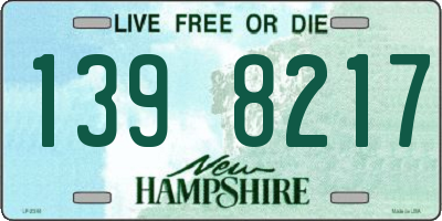NH license plate 1398217