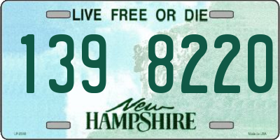 NH license plate 1398220