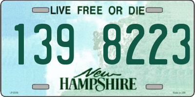 NH license plate 1398223