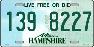 NH license plate 1398227