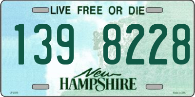 NH license plate 1398228