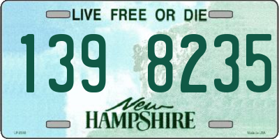 NH license plate 1398235