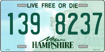 NH license plate 1398237
