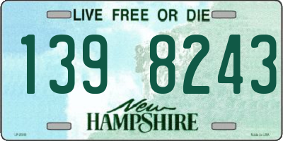NH license plate 1398243