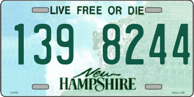 NH license plate 1398244