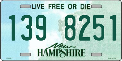 NH license plate 1398251