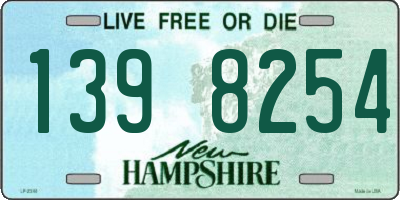 NH license plate 1398254