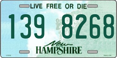 NH license plate 1398268