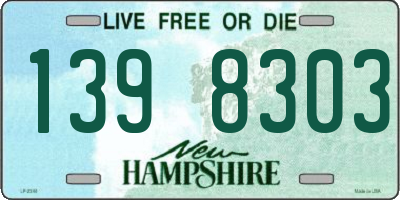 NH license plate 1398303