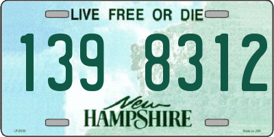 NH license plate 1398312