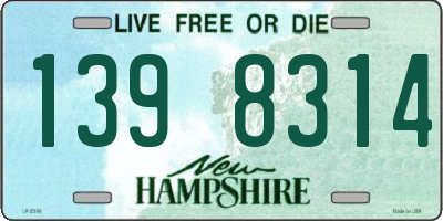 NH license plate 1398314