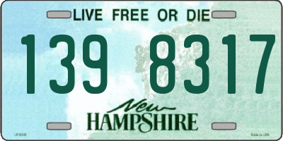 NH license plate 1398317