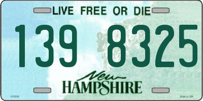 NH license plate 1398325