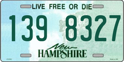 NH license plate 1398327