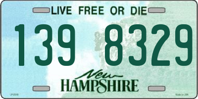 NH license plate 1398329