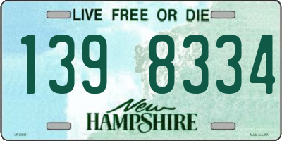 NH license plate 1398334