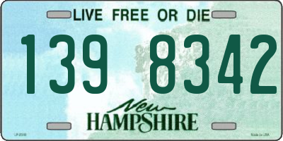 NH license plate 1398342