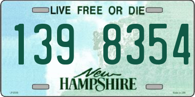 NH license plate 1398354
