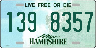 NH license plate 1398357
