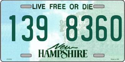 NH license plate 1398360