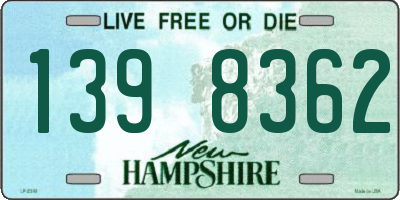 NH license plate 1398362