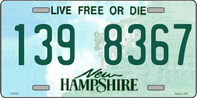 NH license plate 1398367