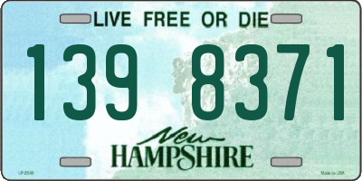 NH license plate 1398371