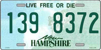 NH license plate 1398372