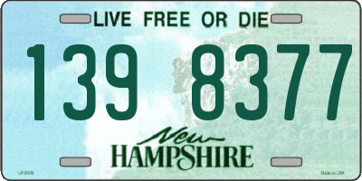 NH license plate 1398377