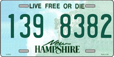 NH license plate 1398382