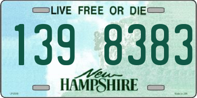 NH license plate 1398383