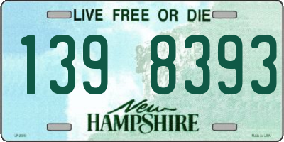 NH license plate 1398393